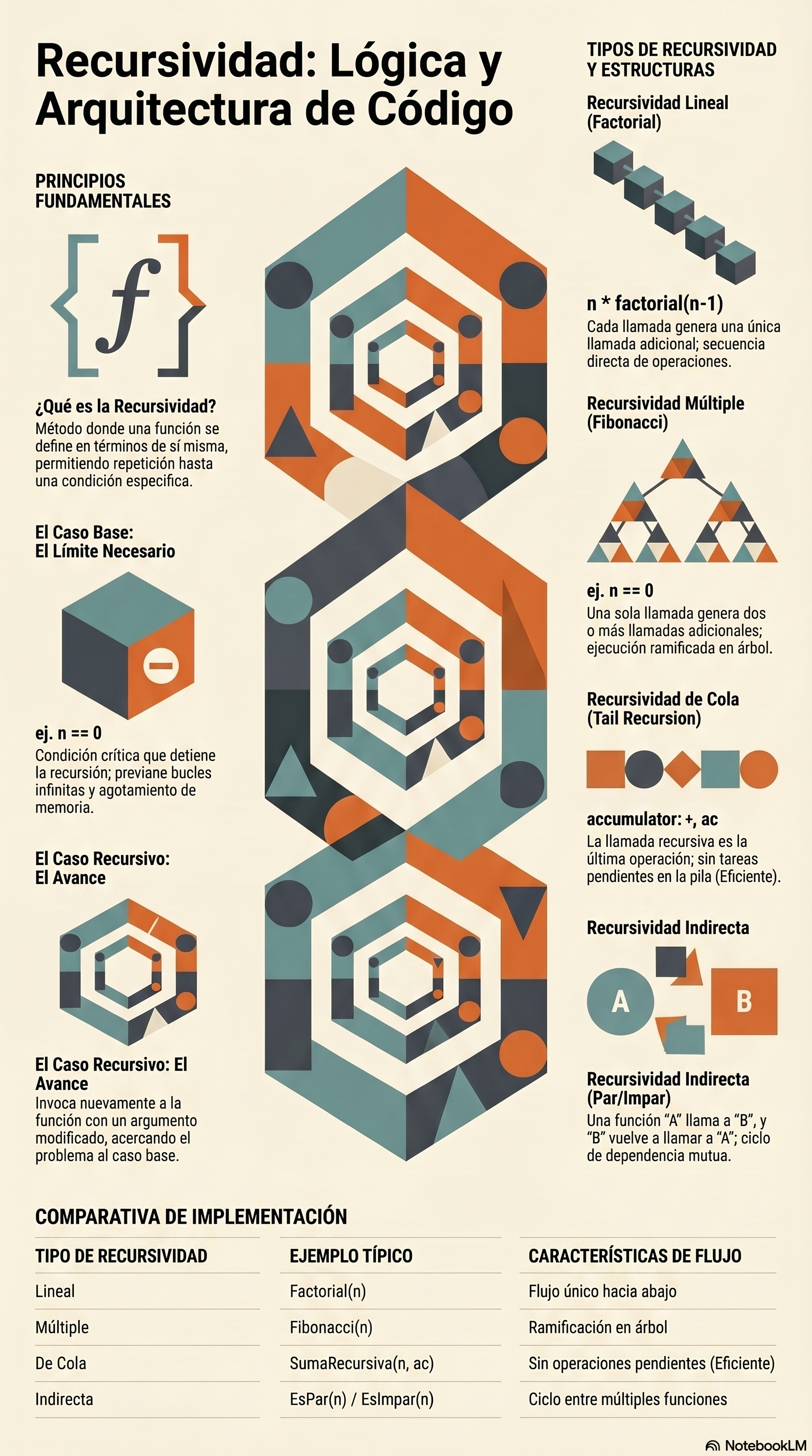 Infografía Recursividad